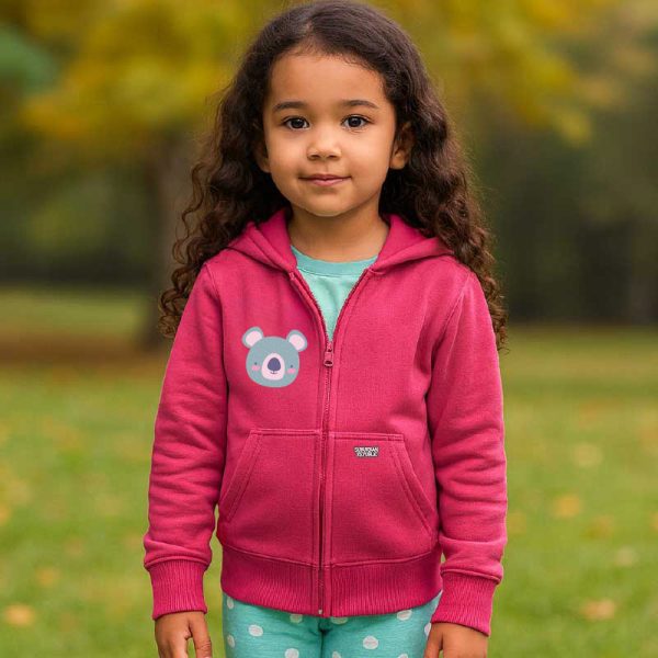 Mint & Pink Bear Hoodie